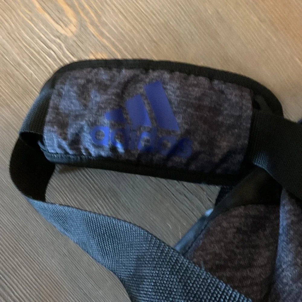 Adidas Blue and Black Duffel Bag